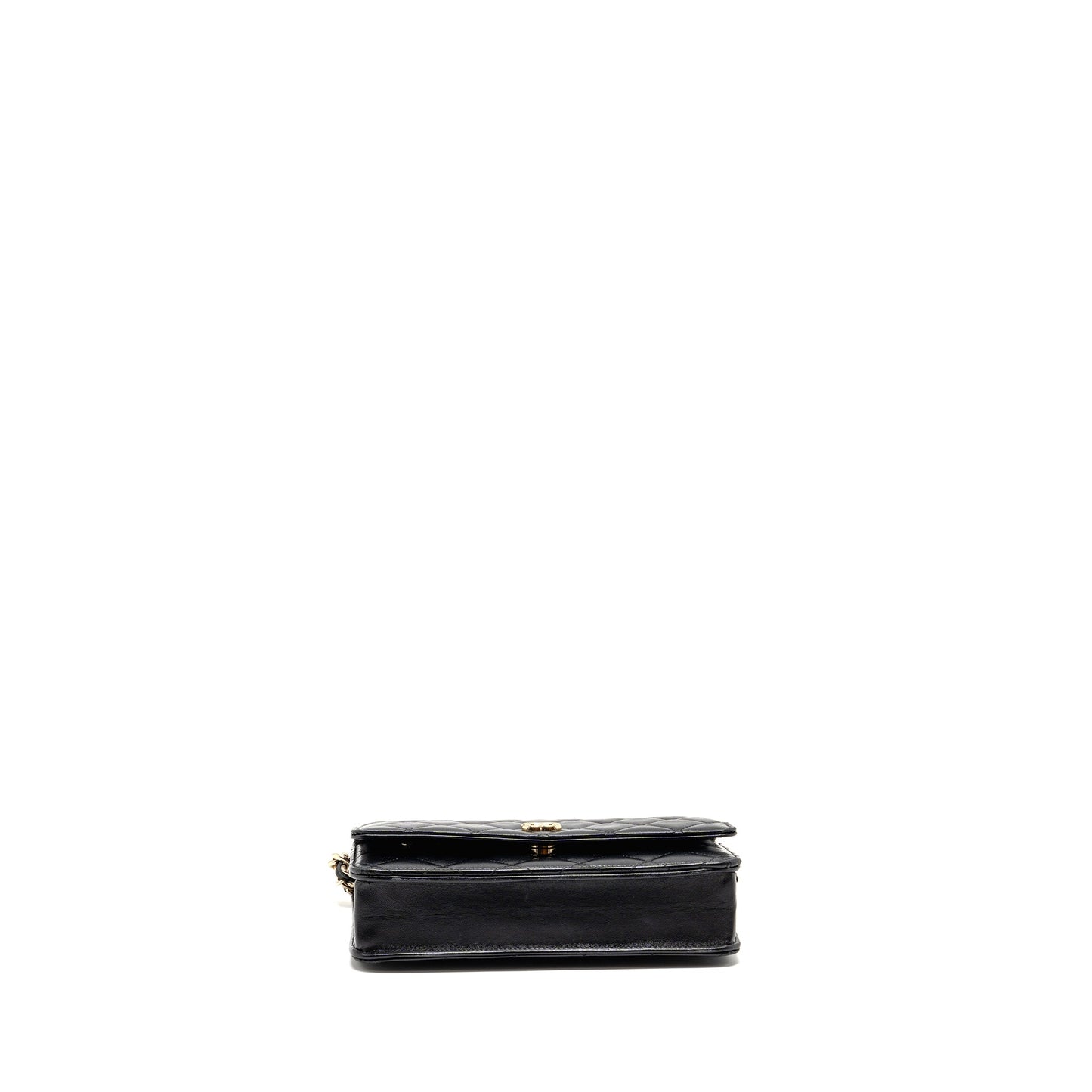 Chanel Coco Charm Wallet on Chain Lambskin Black LGHW