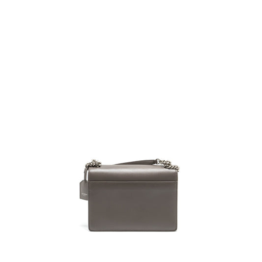 SAINT LAURENT / Medium Sunset Purse Calfskin Grey