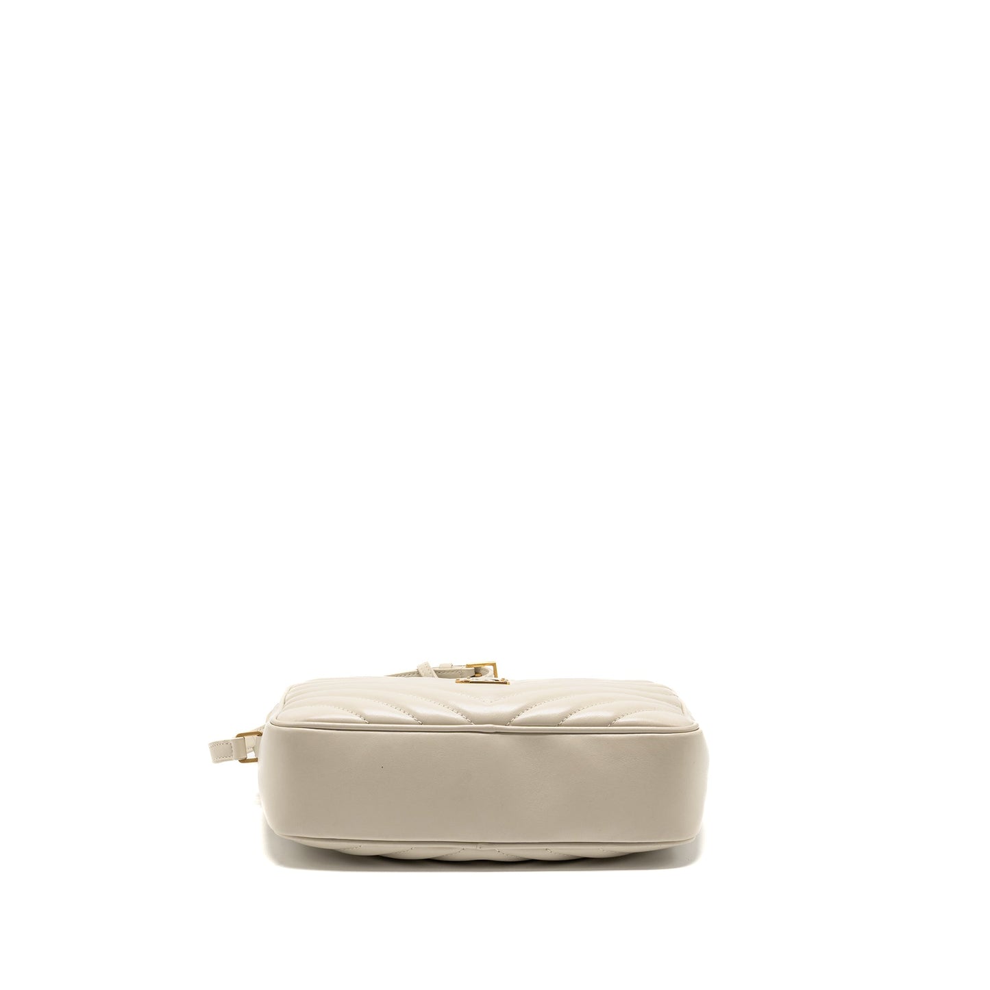 Saint Laurent/ Lou Camera Purse Calfskin White