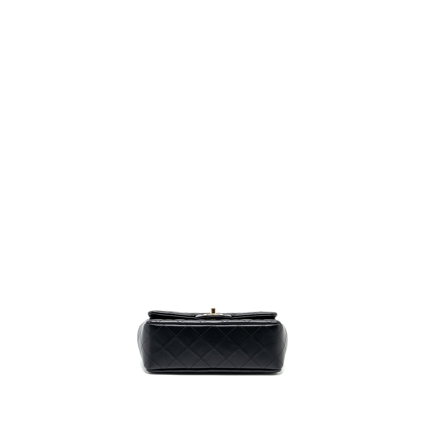 Chanel Mini Rectangular Flap Bag Lambskin Black LGHW