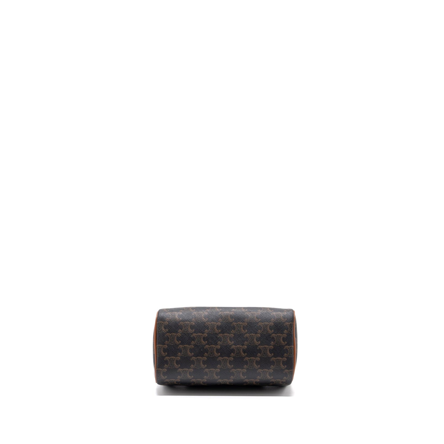 Celine Small Boston Purse Triomphe Canvas/ Leather Brown