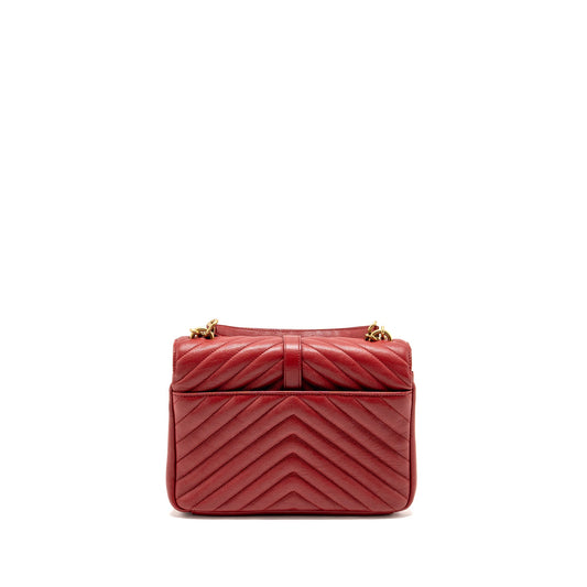 Saint Laurent/ Medium Envelope Purse Leather Red