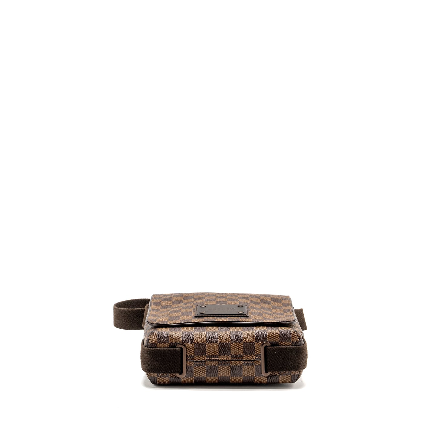 Louis Vuitton Brooklyn Messenger Purse Damier Ebene Canvas Brown Hardware