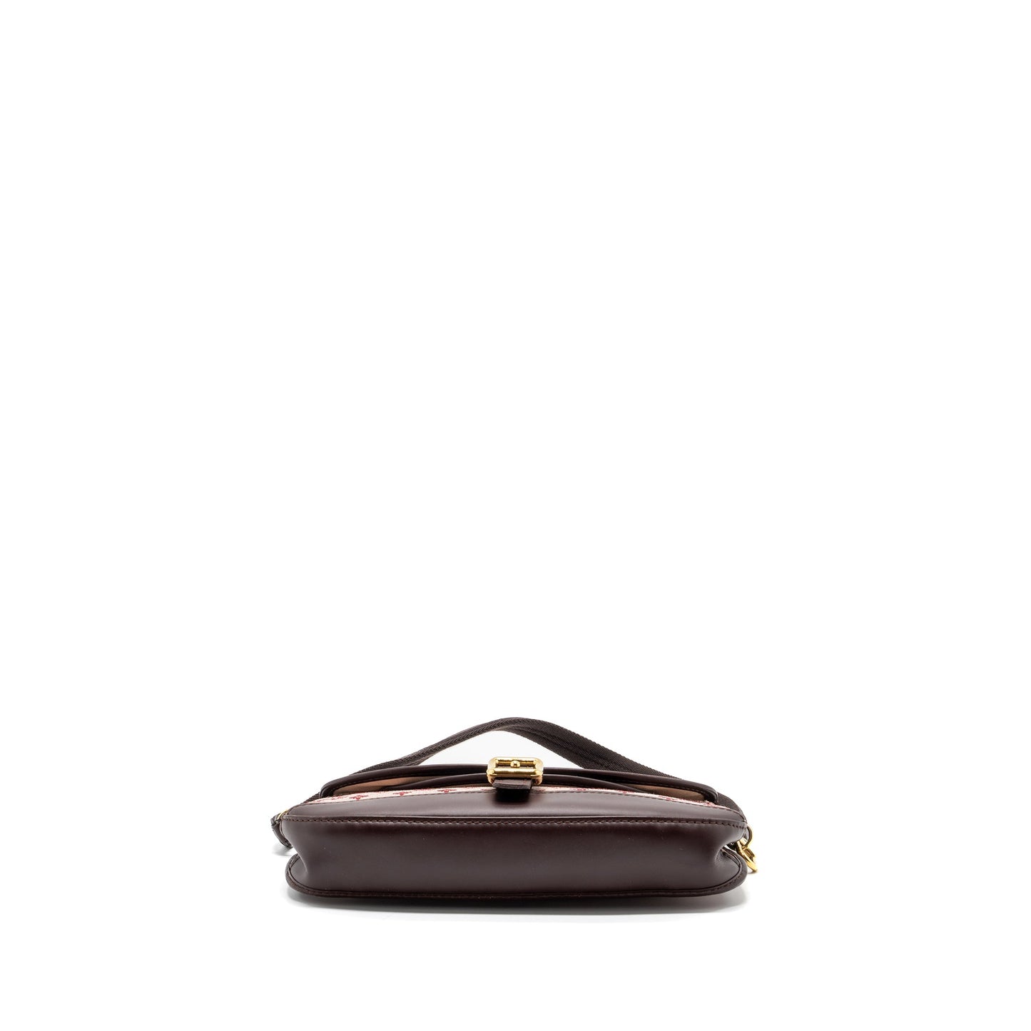Louis Vuitton vintage flap Mini Purse fabric / leather dark pink
