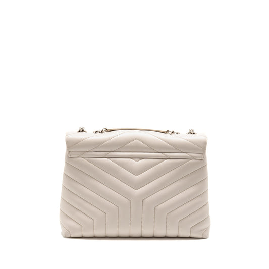 Saint Laurent/ Medium Lou Lou Purse Calfskin White