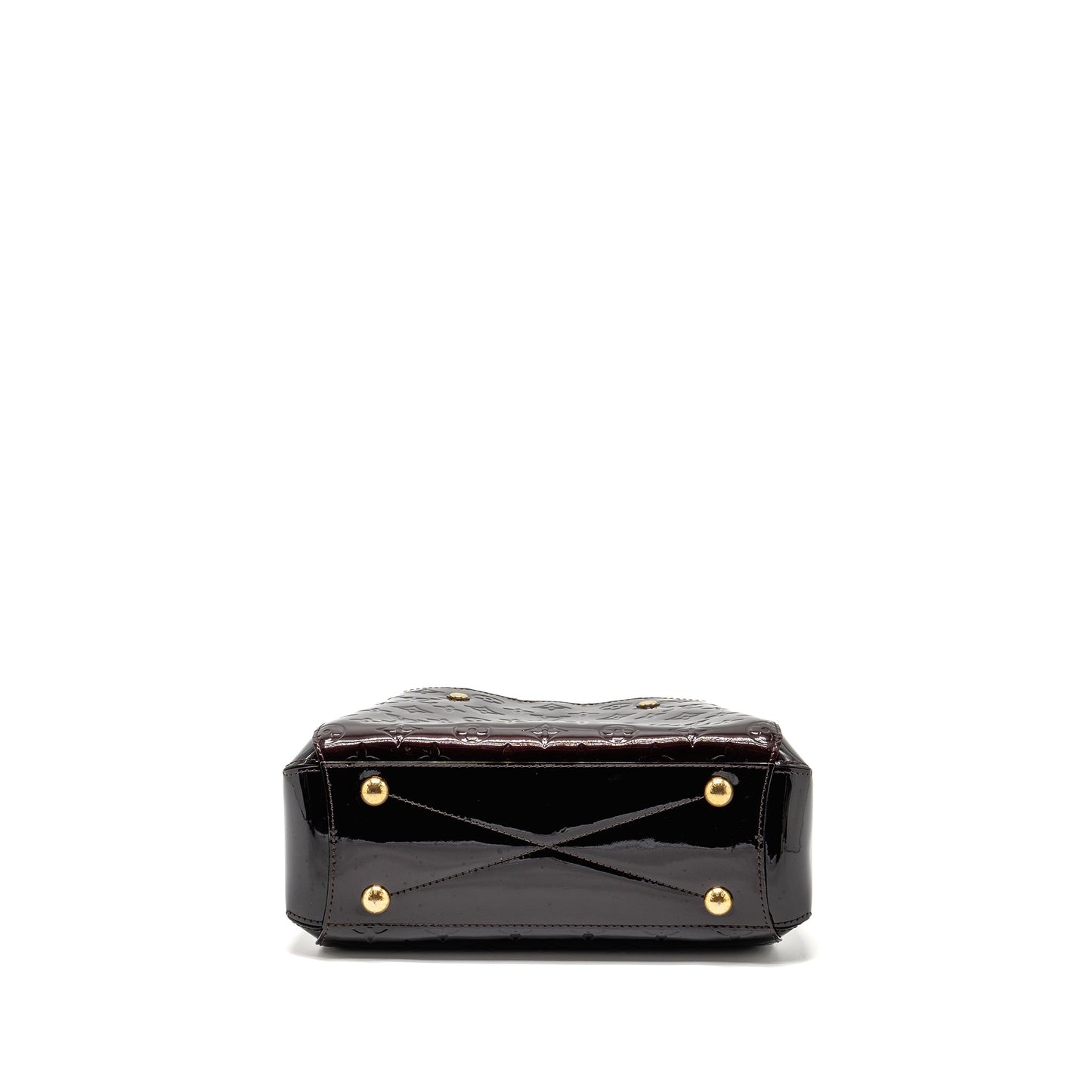 Louis Vuitton Vernis Montaigne Purse Monogram Patent Burgundy Amarante