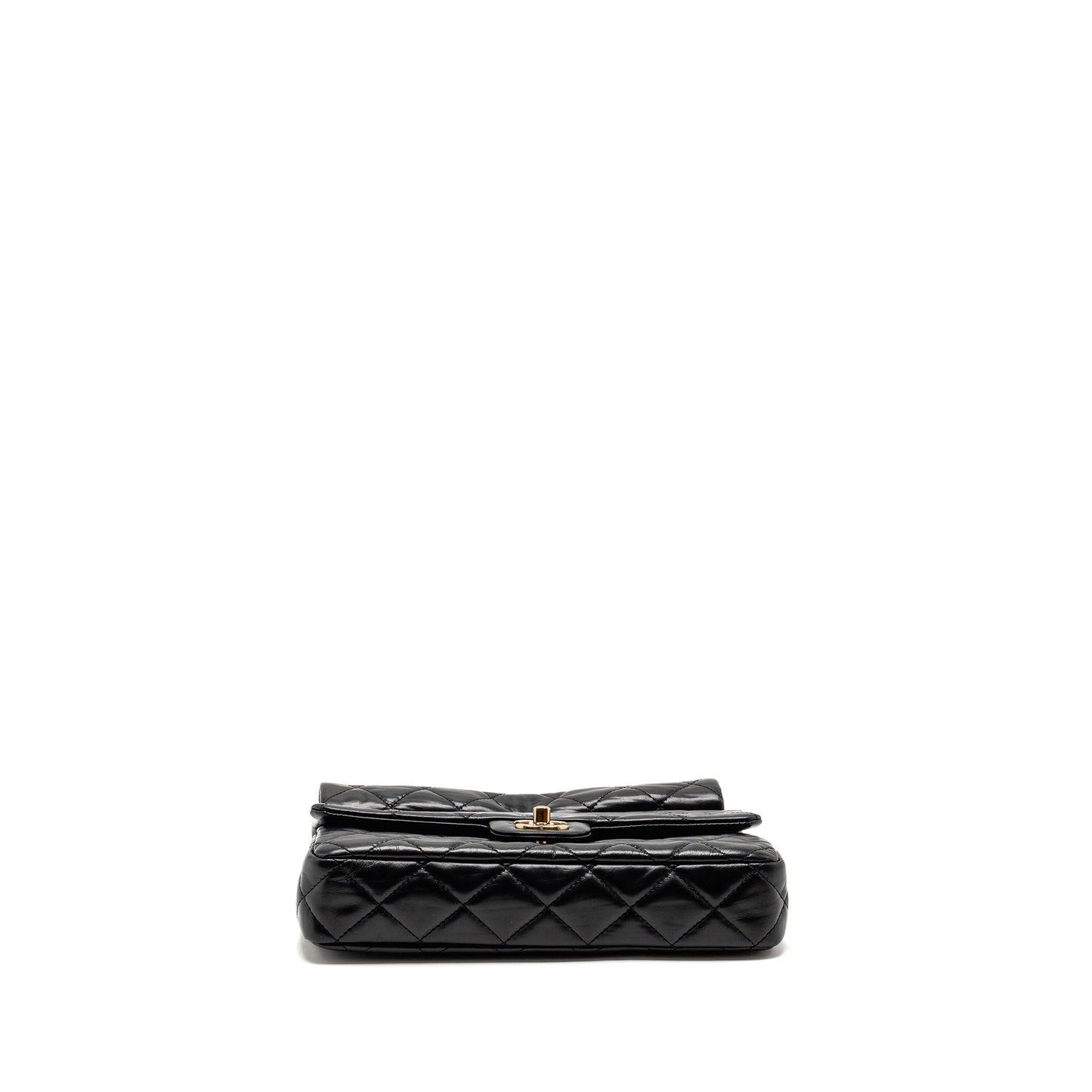 Chanel 23A quilted flap clutch calfskin black LGHW (microchip)