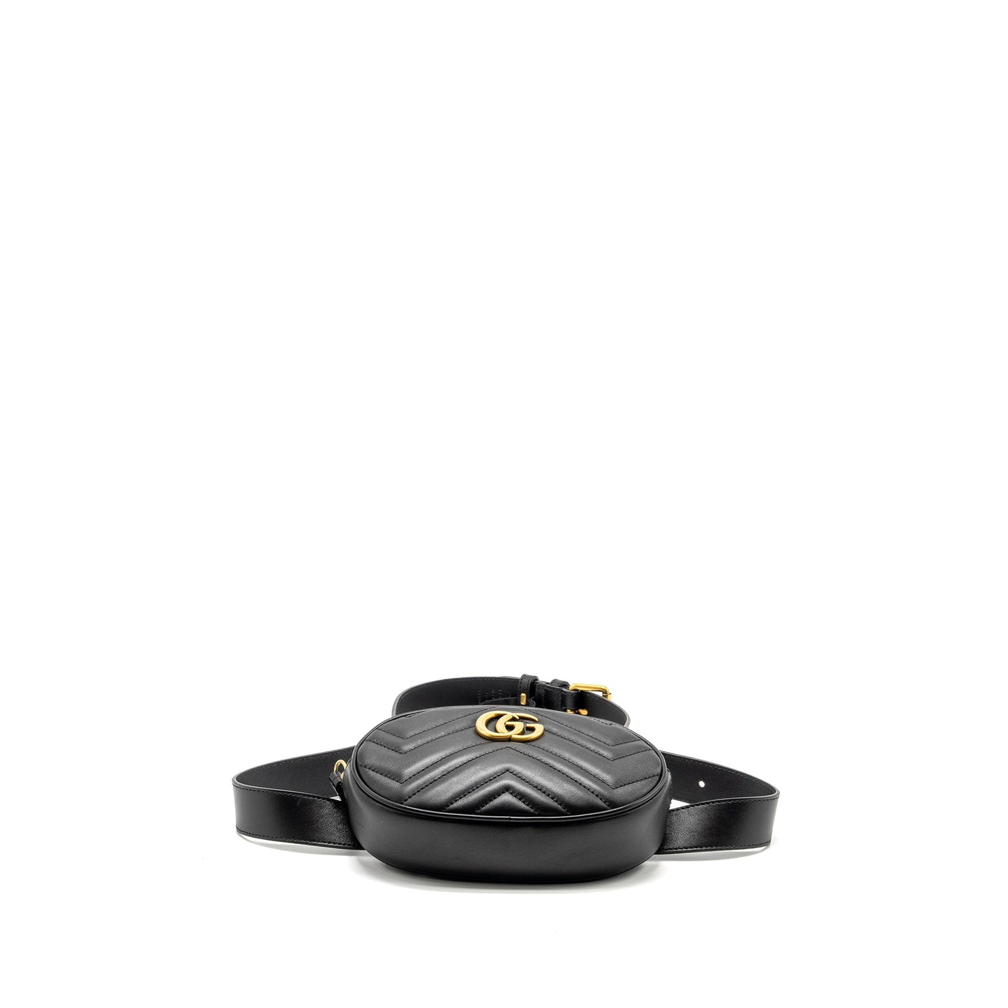 Gucci Marmont Belt Purse Calfskin Black