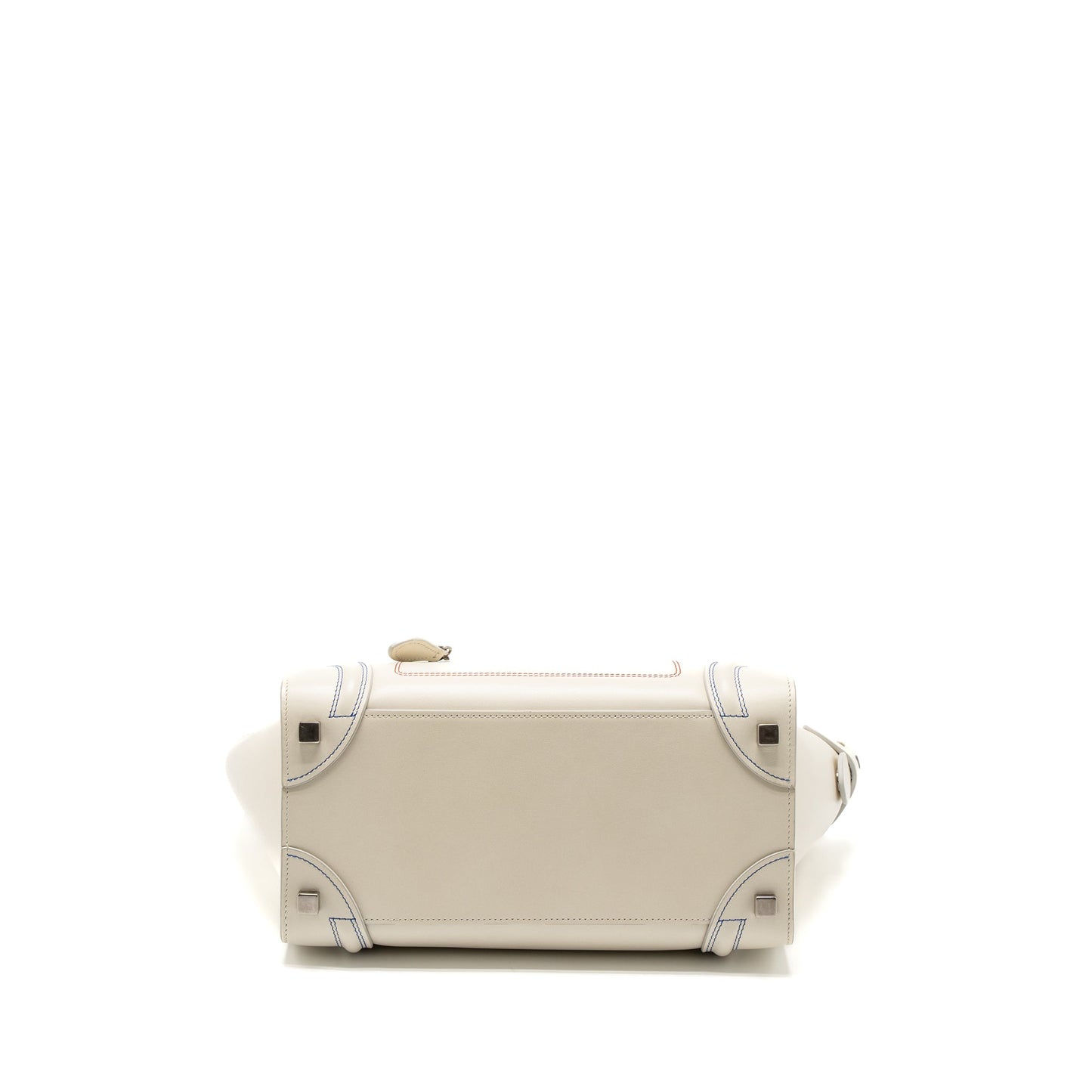 Celine Micro Luggage Purse Calfskin White
