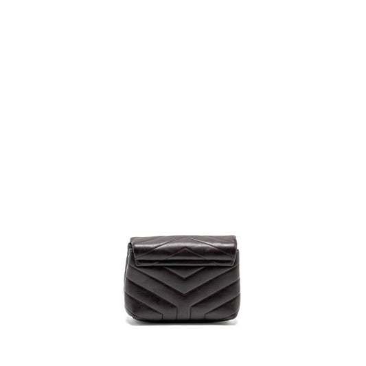 Saint Laurent/ Loulou Toy Strap Purse Calfskin Brown