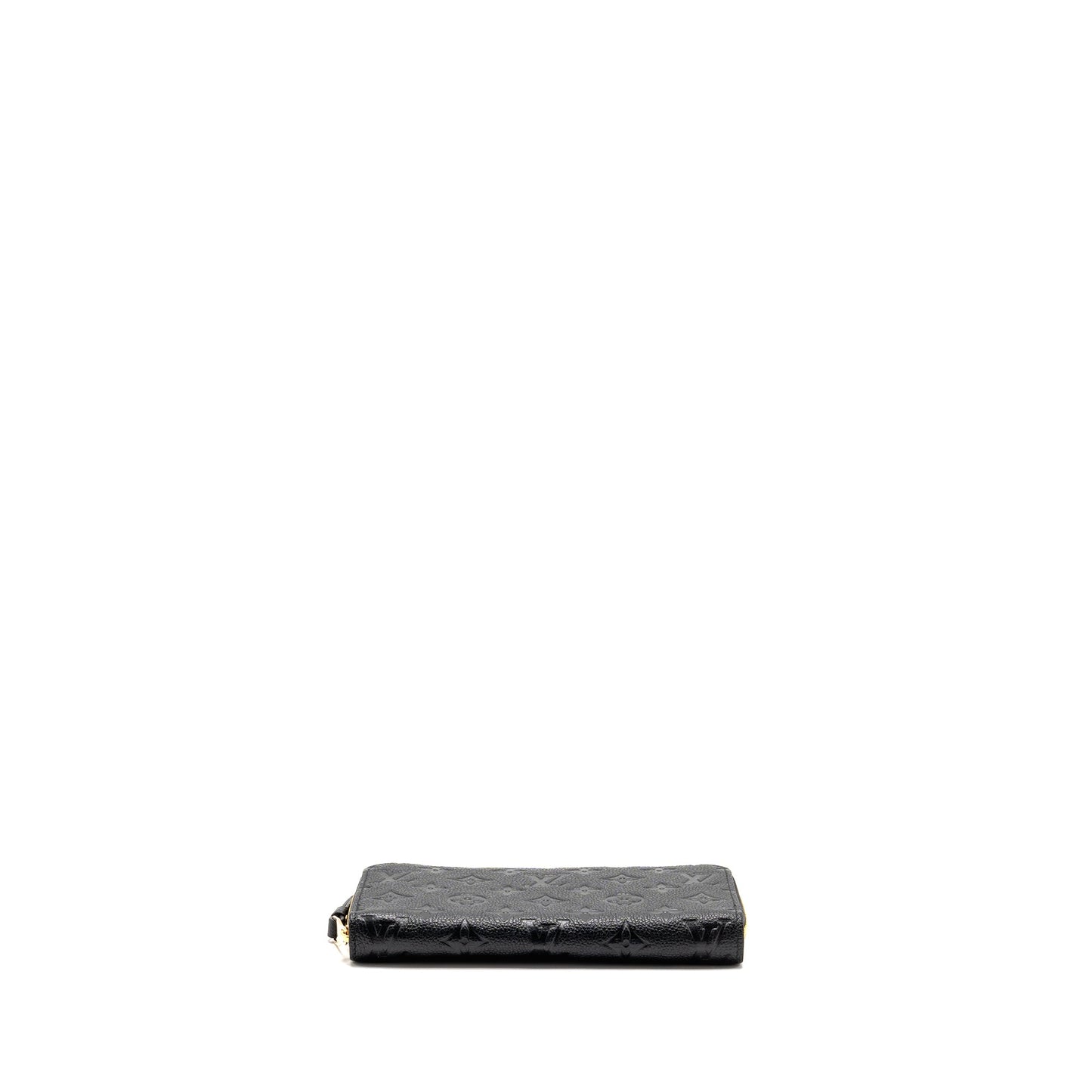 Louis Vuitton Zippy Long Wallet Embossed Monogram Empreinte Leather Black