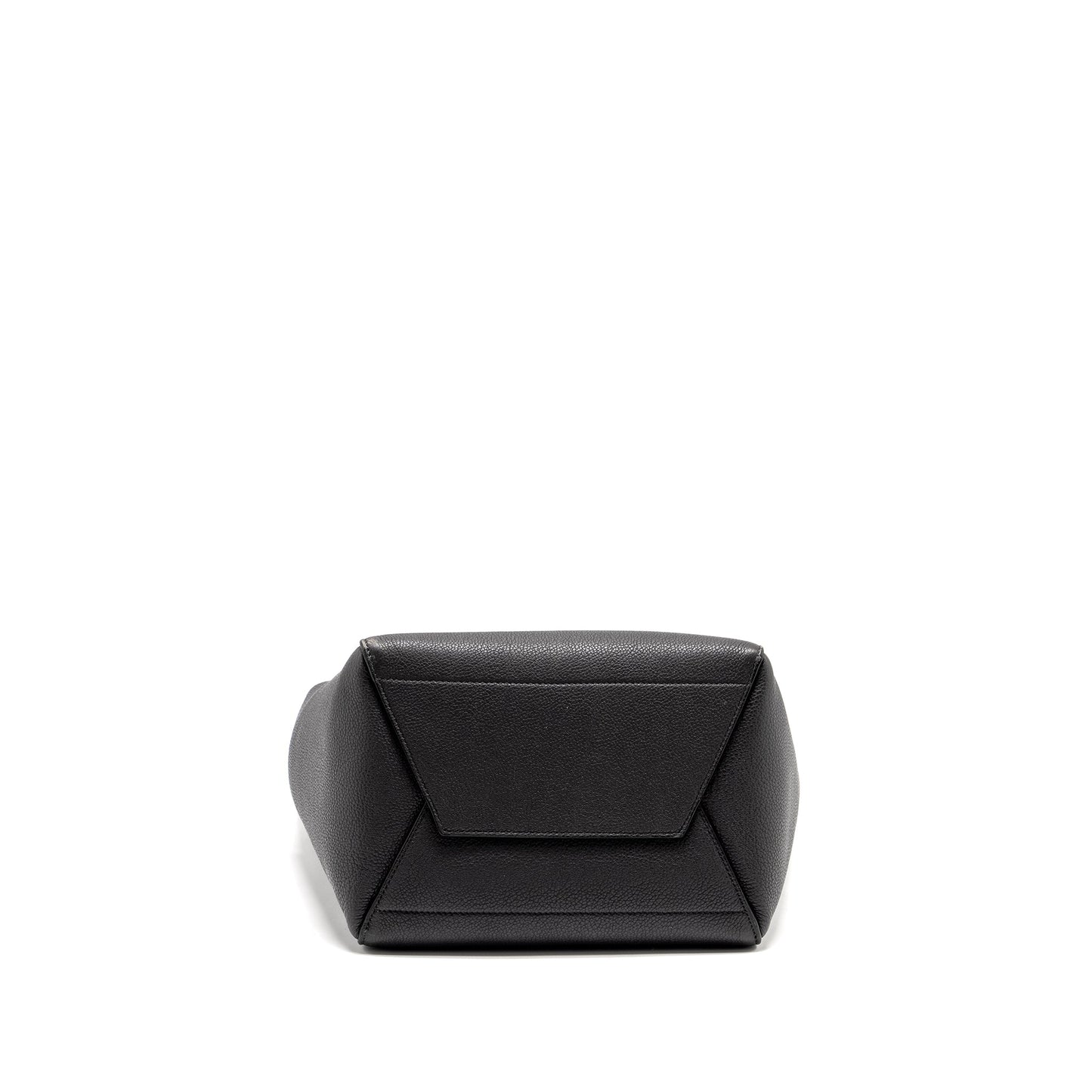 Celine Sangle Bucket Purse Calfskin Dark Grey