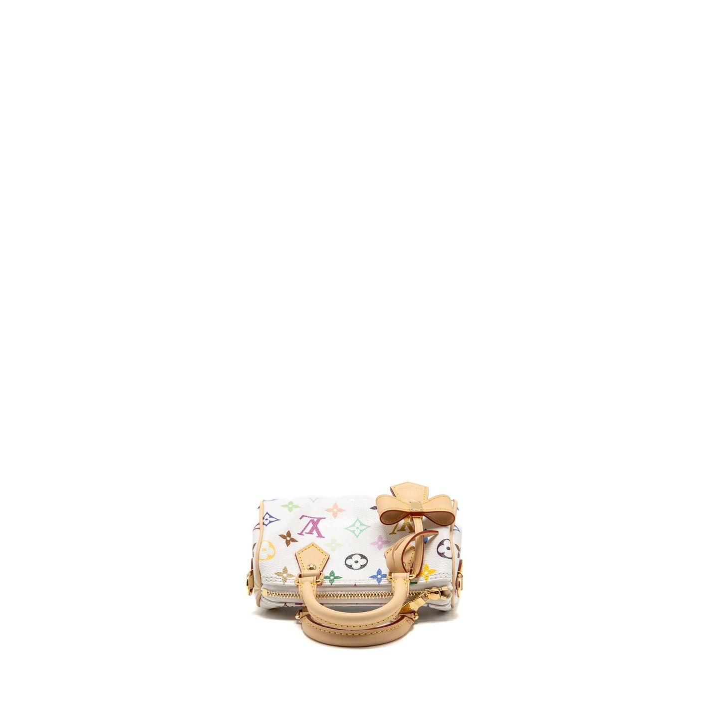 Louis Vuitton Takashi Murakami Nano Speedy Multicoloured Monogram Canvas White