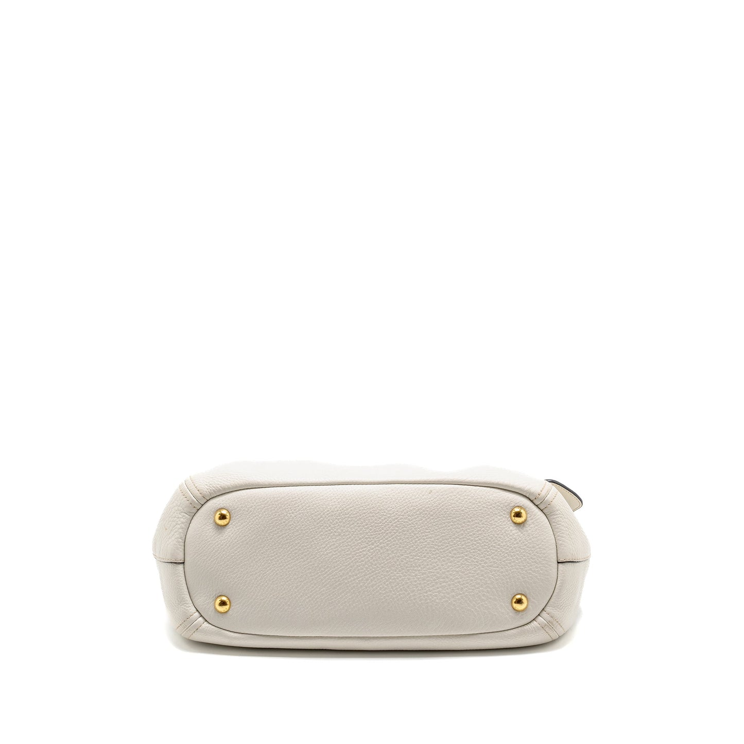 Prada Vitello Daino Purse Leather White