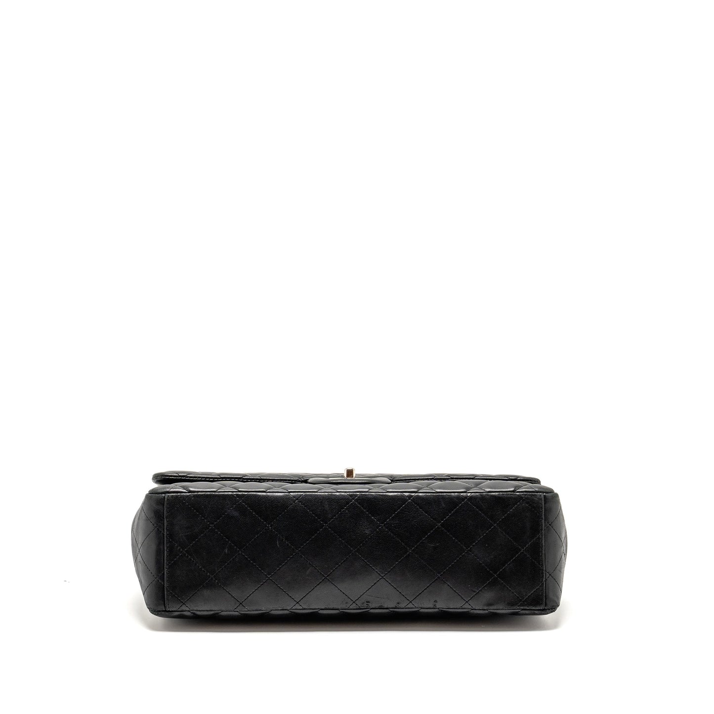 Chanel maxi classic single flap bag lambskin black SHW