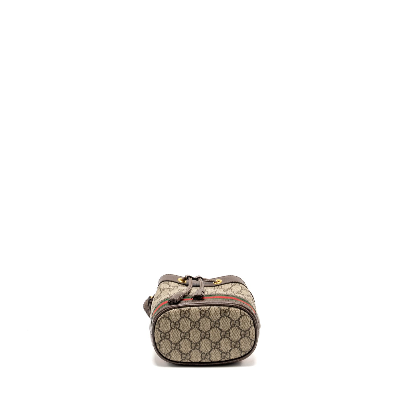 Gucci Ophida Mini Bucket Purse Supreme Canvas Beige / Ebony