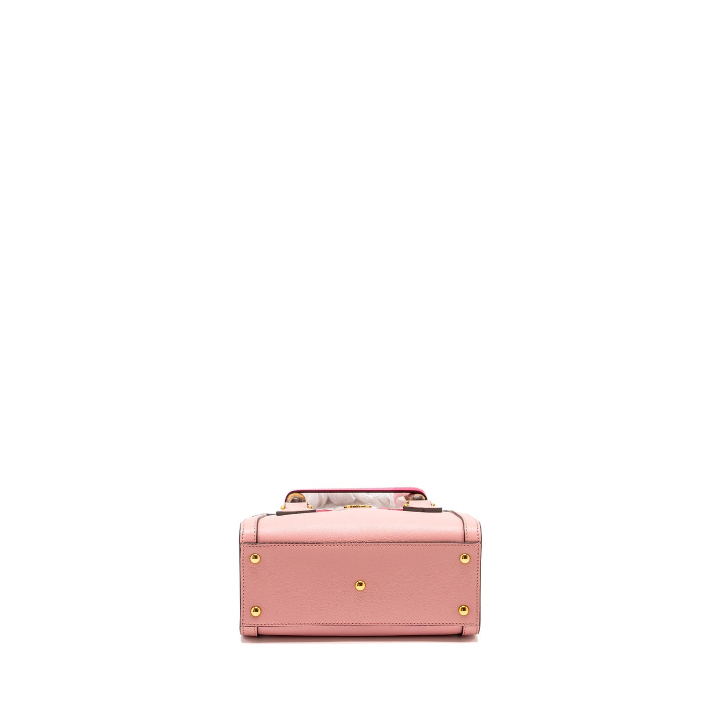 Gucci Mini Diana Bamboo Tote Purse Leather Pink