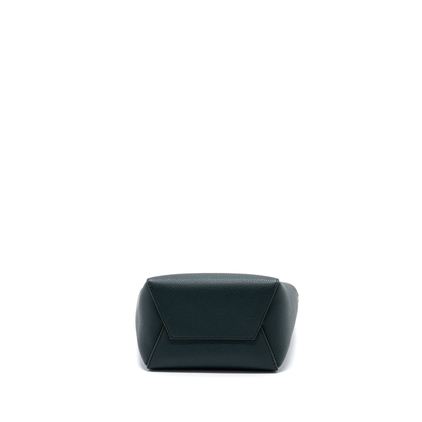 Celine Sangle bucket Purse calfskin dark green