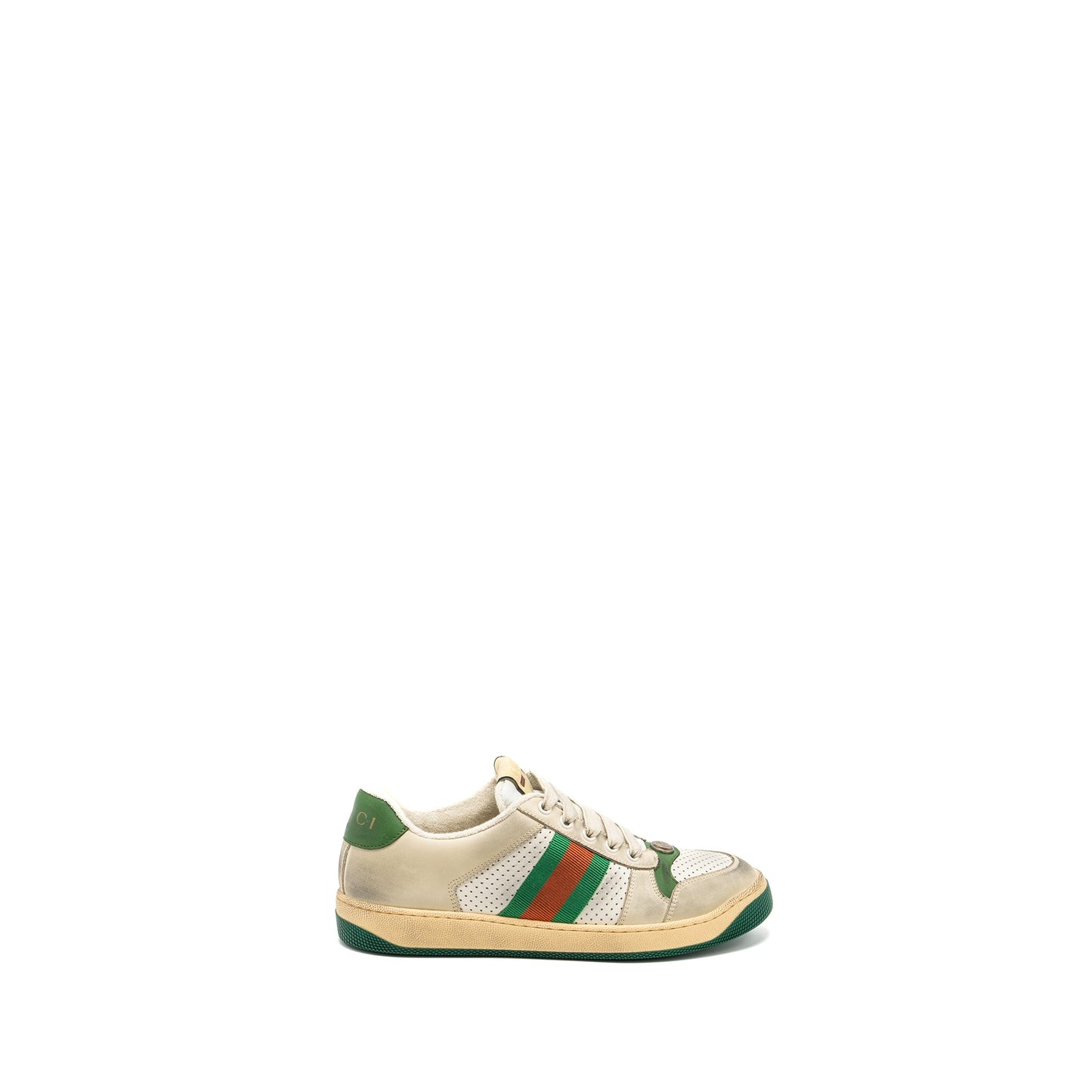Gucci size 38 womenâs Screener Leather Trainer / sneakers multicolour