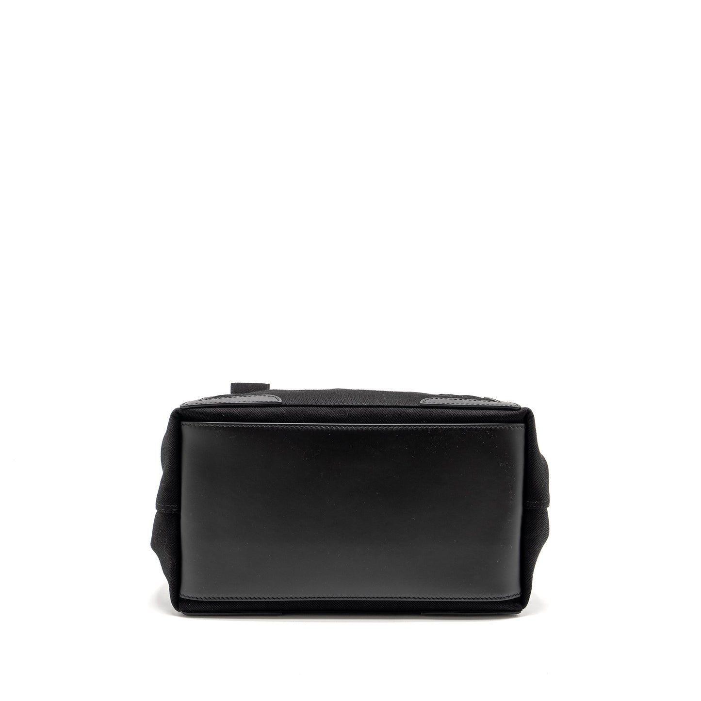 Balenciaga Cabas Logo Tote Purse Canvas/ Calfskin Black