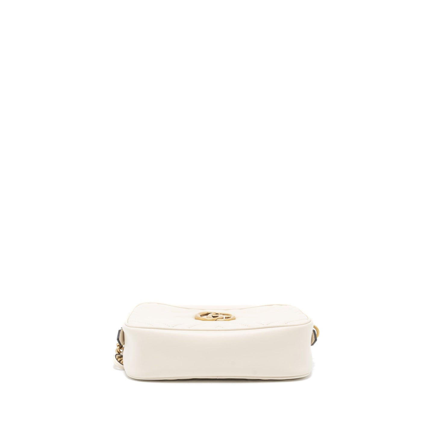 Gucci Marmont Camera Mini Purse Calfskin White