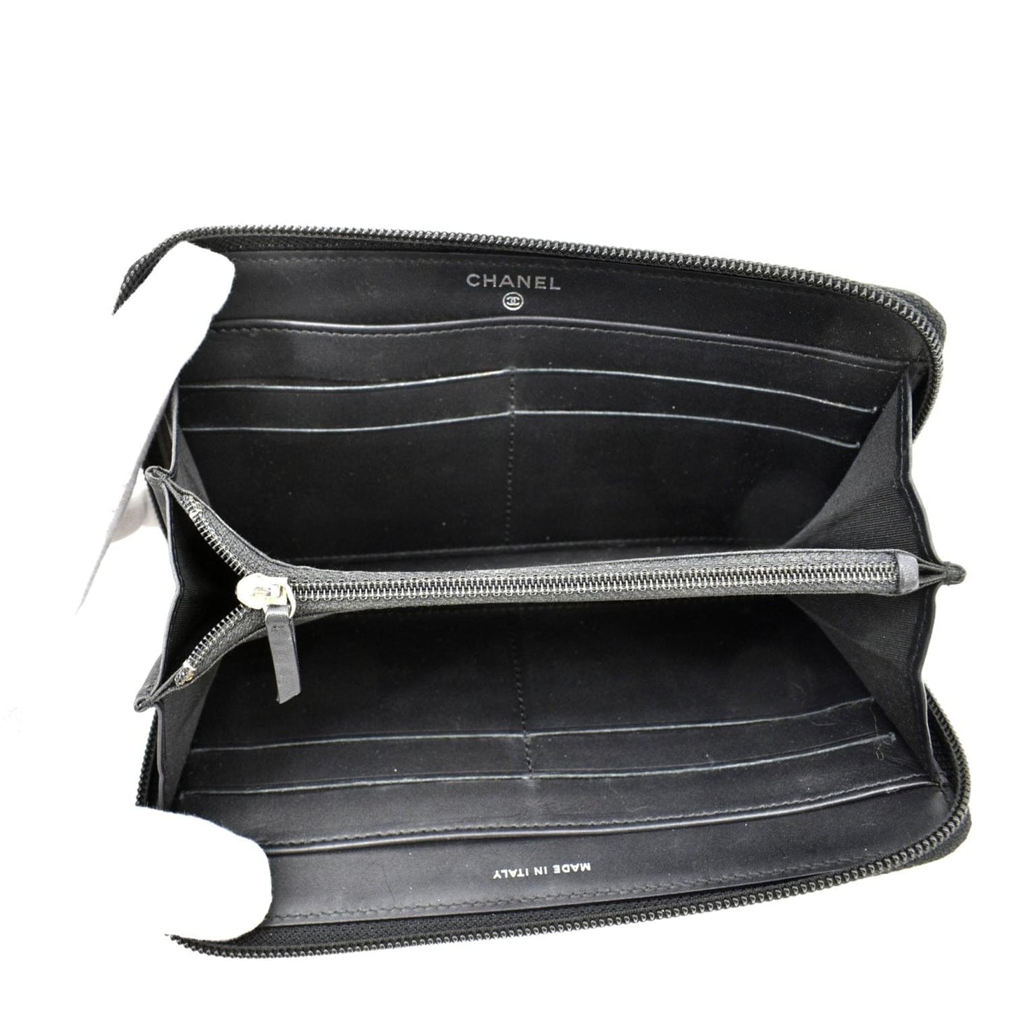 CHANEL Timeless CC Zipped Organizer Wallet Black