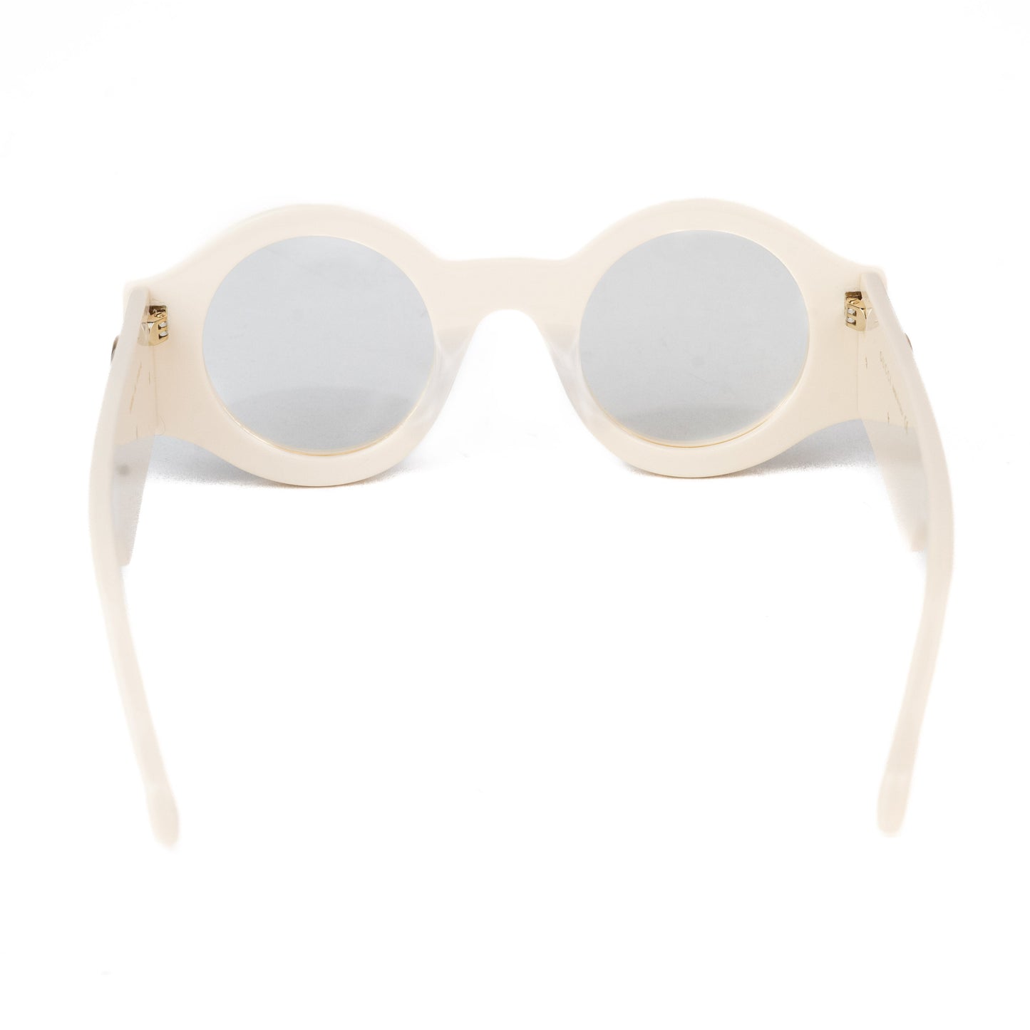 Gucci Acetate Round Sunglasses in Ivory