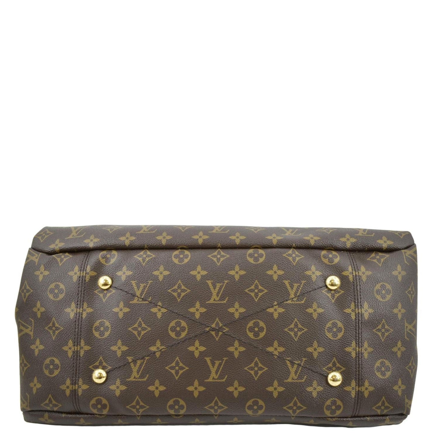 LOUIS VUITTON Artsy MM Monogram Canvas Hobo Bag Brown