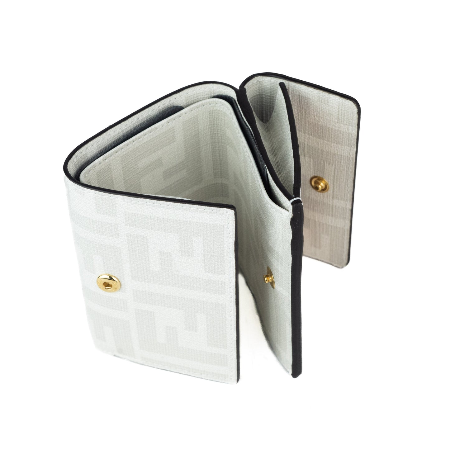 Fendi Micro Trifold Fabric Wallet