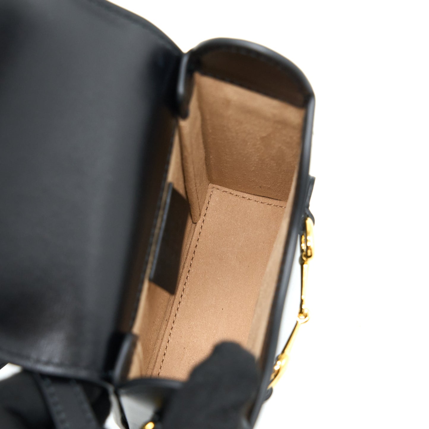Gucci Horsebit 1955 Mini Purse Calfskin Black