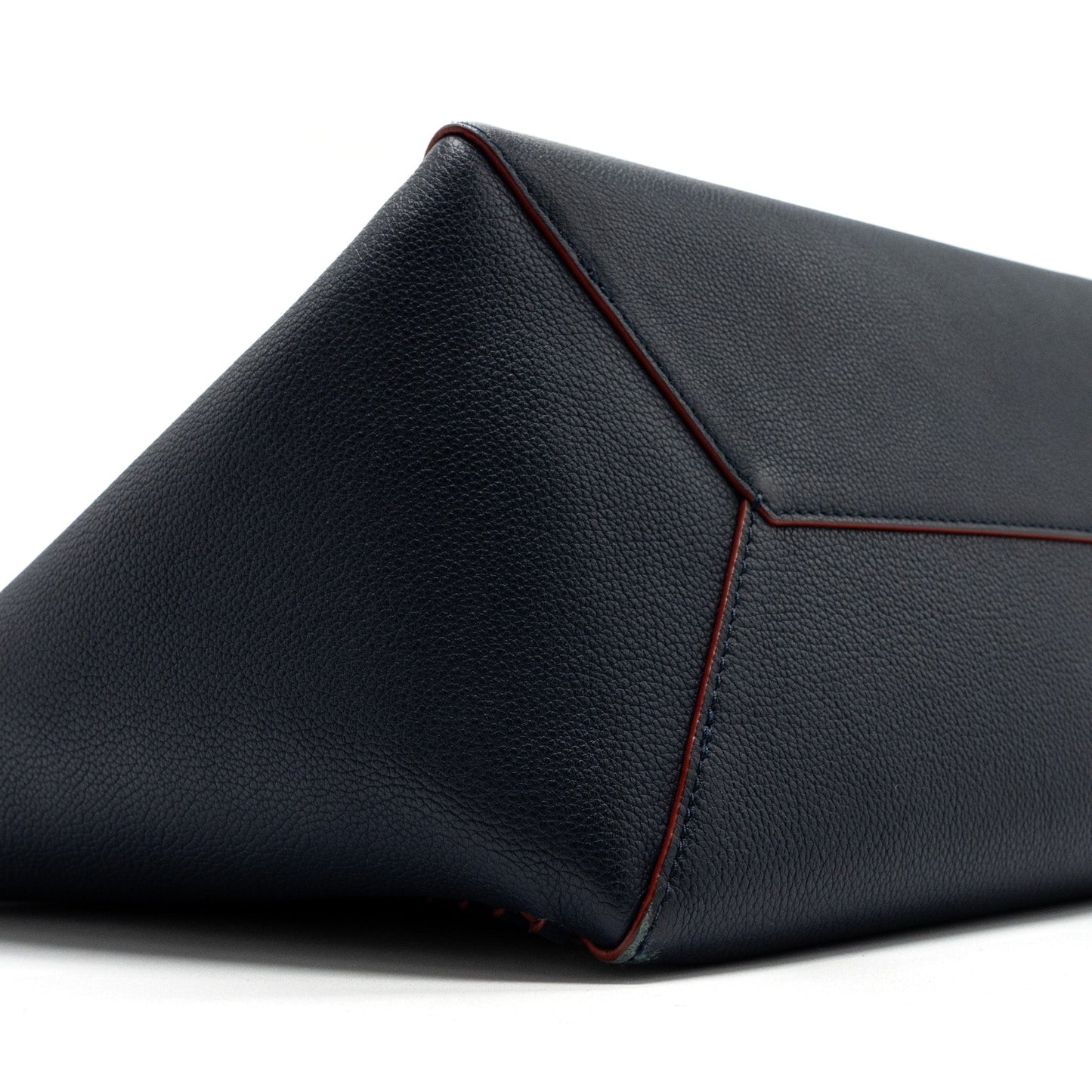 Louis Vuitton Lock Me Tote Purse Calfskin Navy