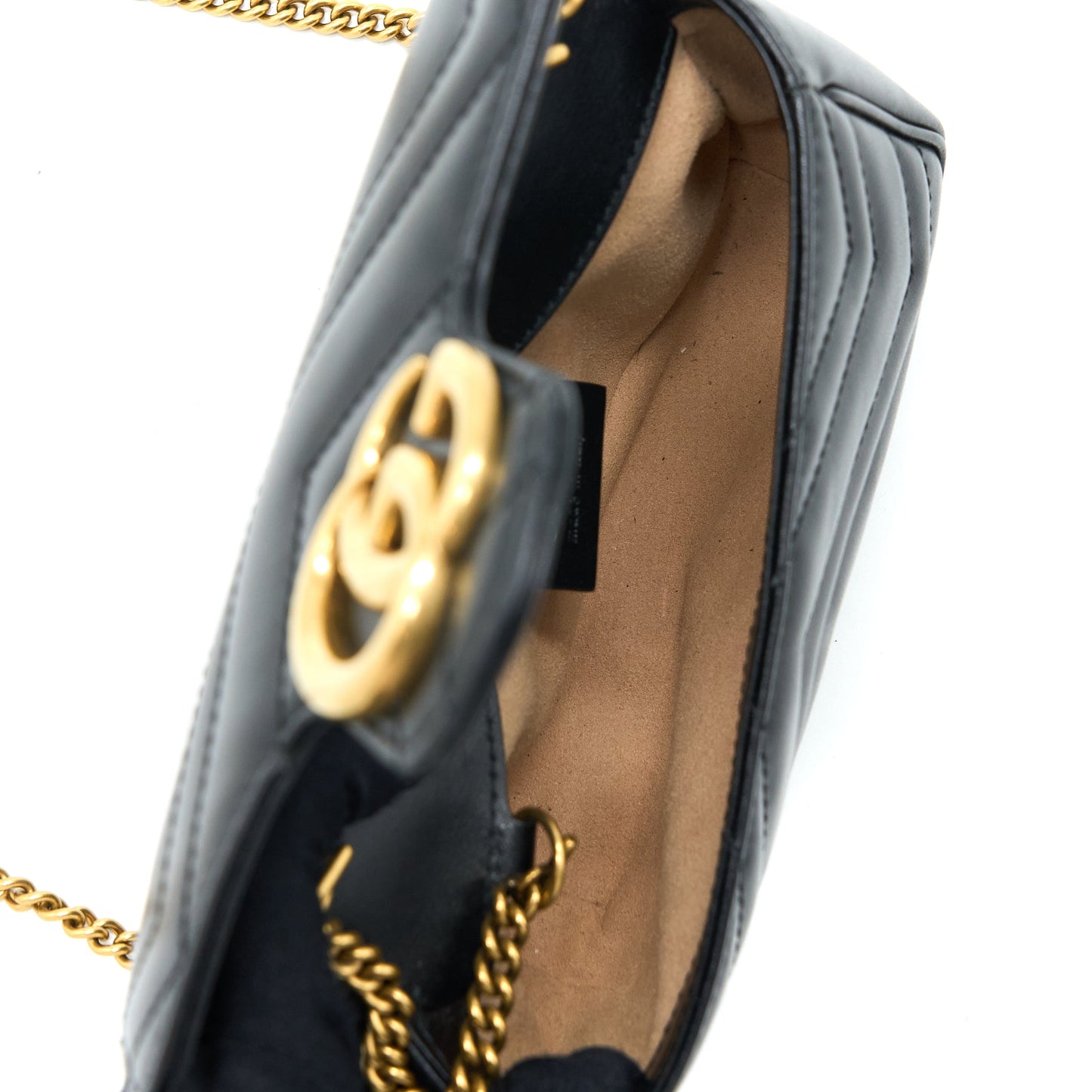 Gucci Marmont Super Mini Purse Calfskin Black