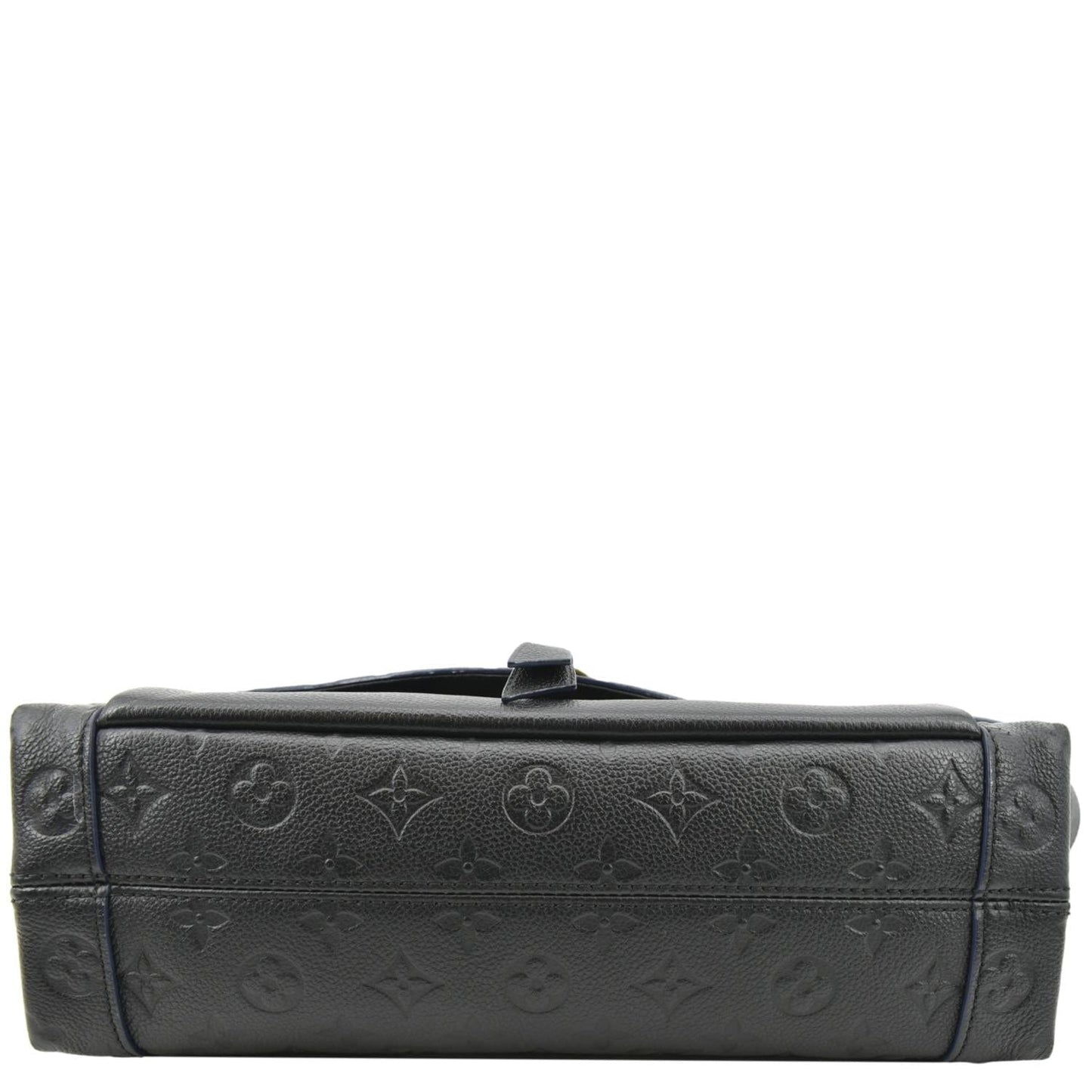 LOUIS VUITTON Blanche MM Empreinte Leather Shoulder Bag Black