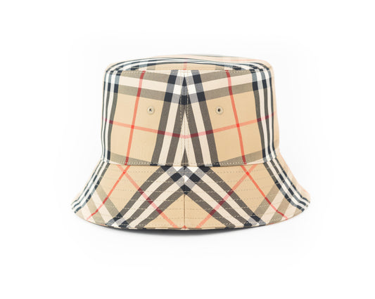 Burberry Vintage Check Technical Cotton Bucket Hat