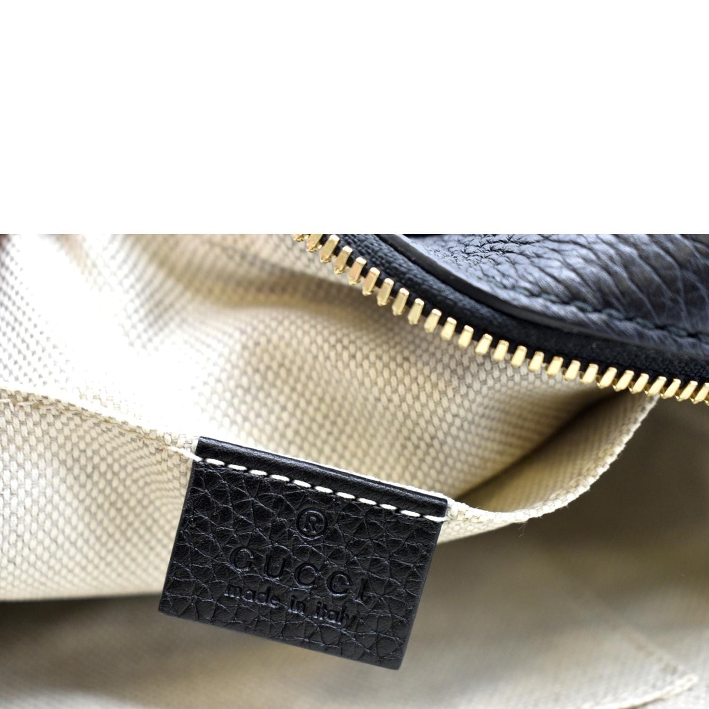 GUCCI Soho Disco Leather Crossbody Bag Black 308364