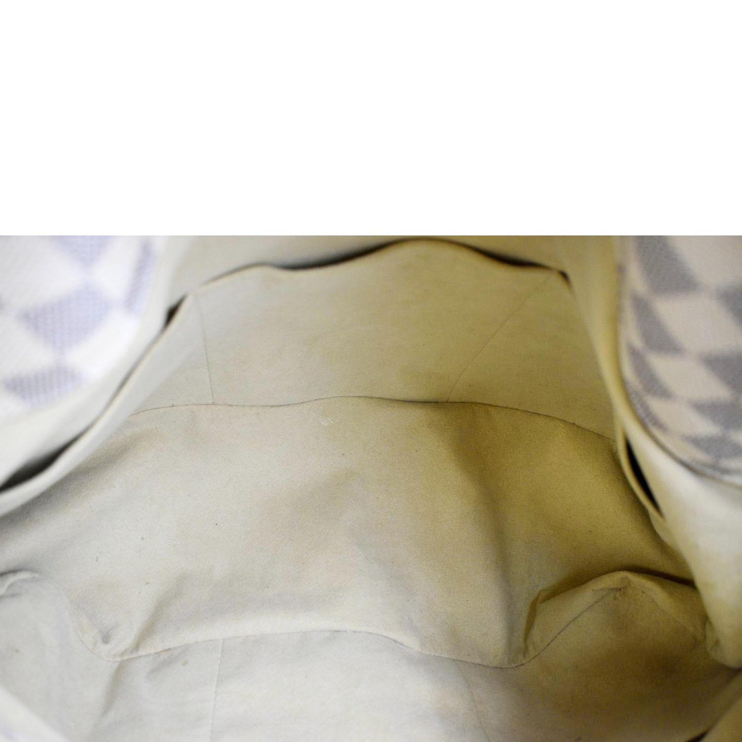 LOUIS VUITTON Artsy MM Damier Azur Hobo Bag White
