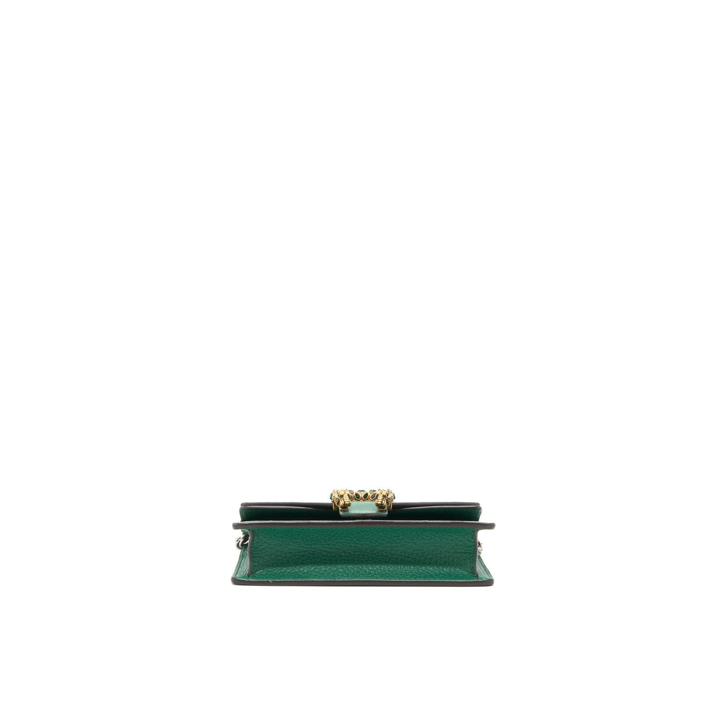Gucci Dionysus Super Mini Purse Green Ruthenium Gold/Sliver Hardware