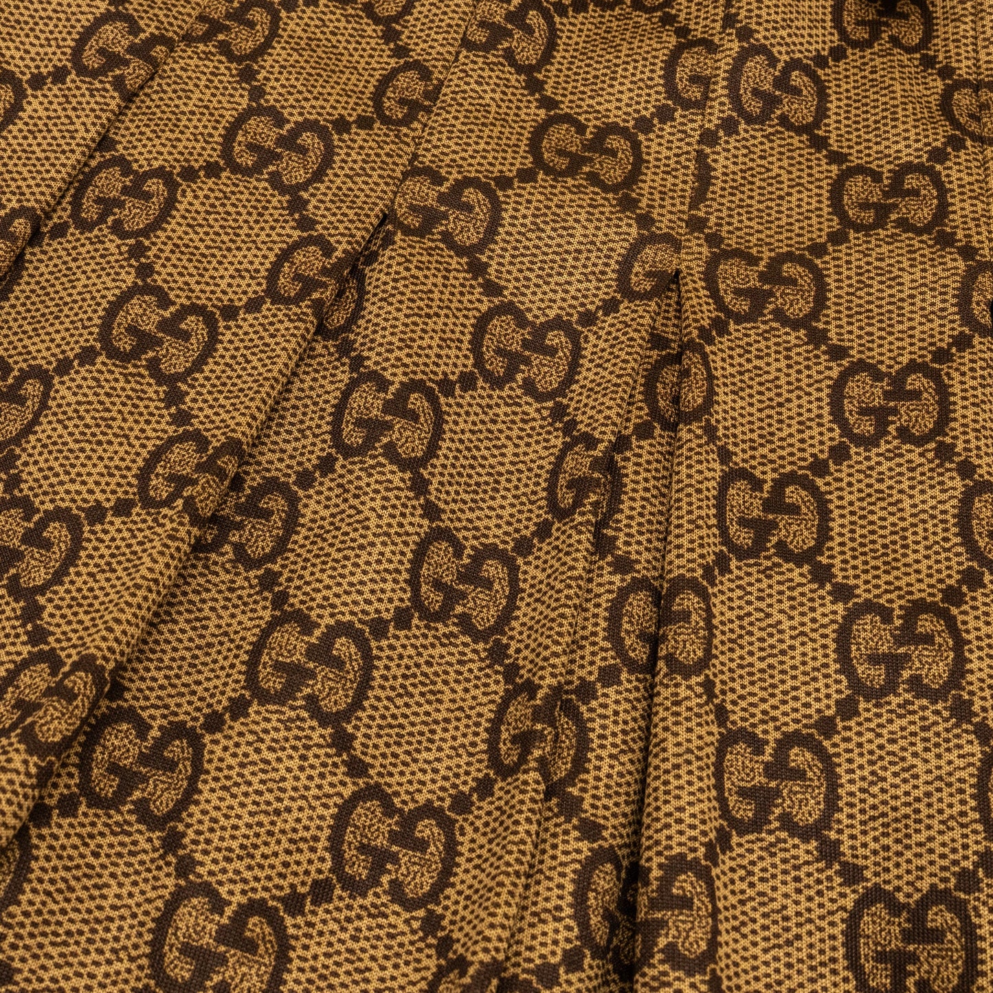 Gucci Logo Print Skirts Polyester / Cotton Brown