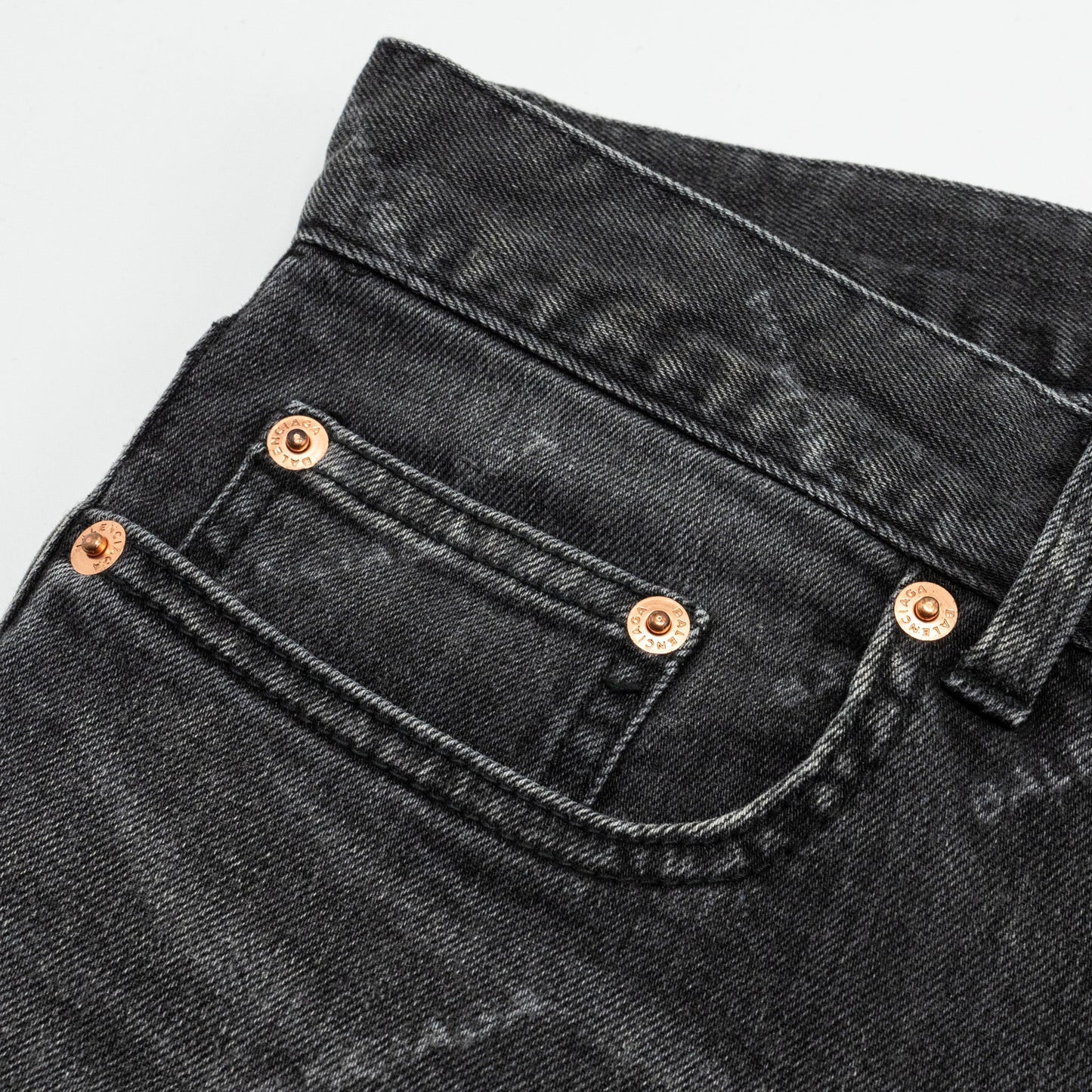 Balenciaga Size 26 Denim Jeans Cotton Black