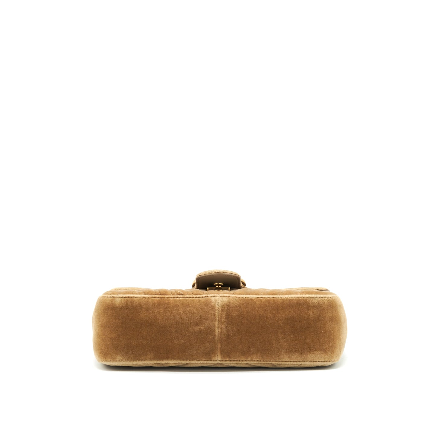 Gucci Marmont Purse velvet gold tan