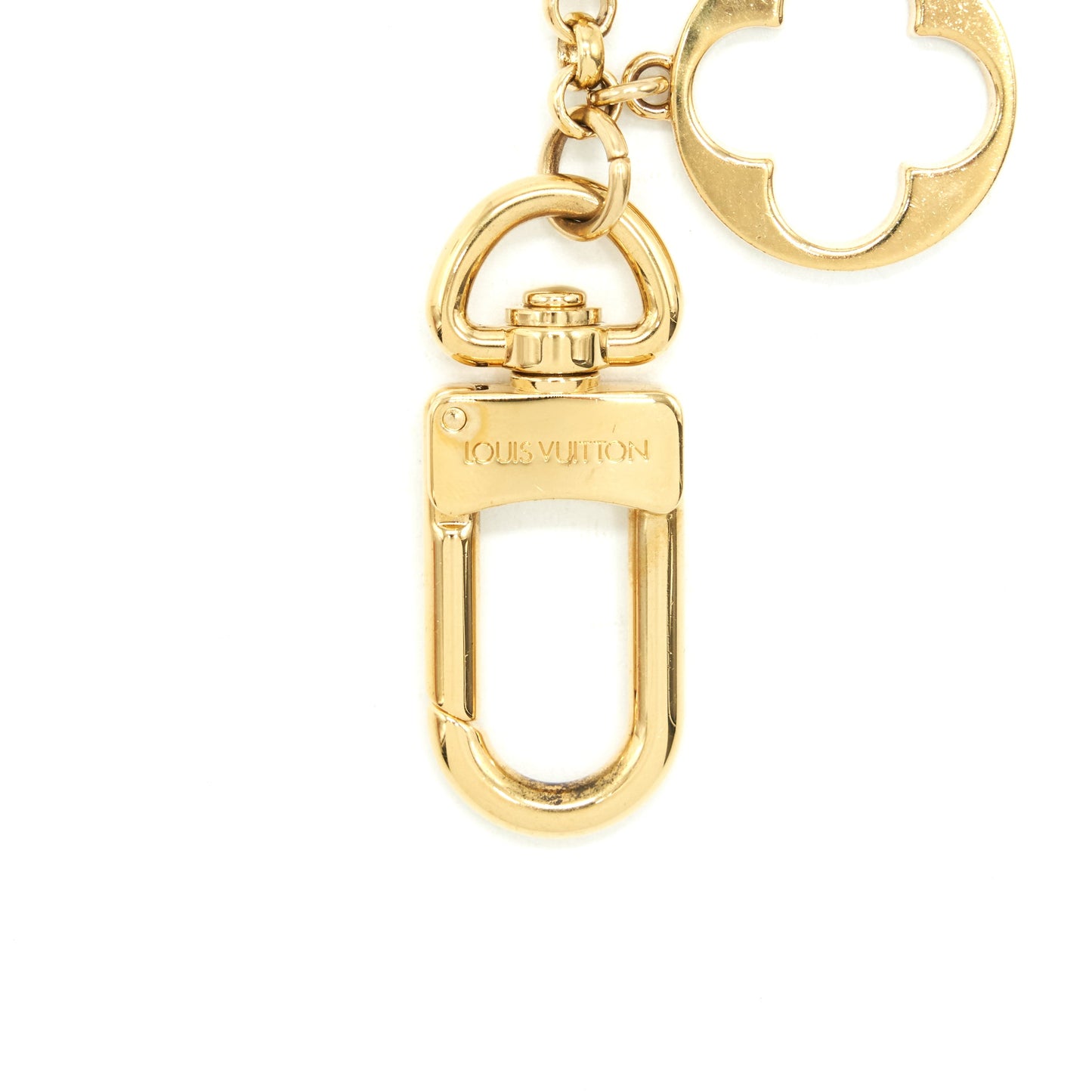 Louis Vuitton Purse Charm Light Gold Tone