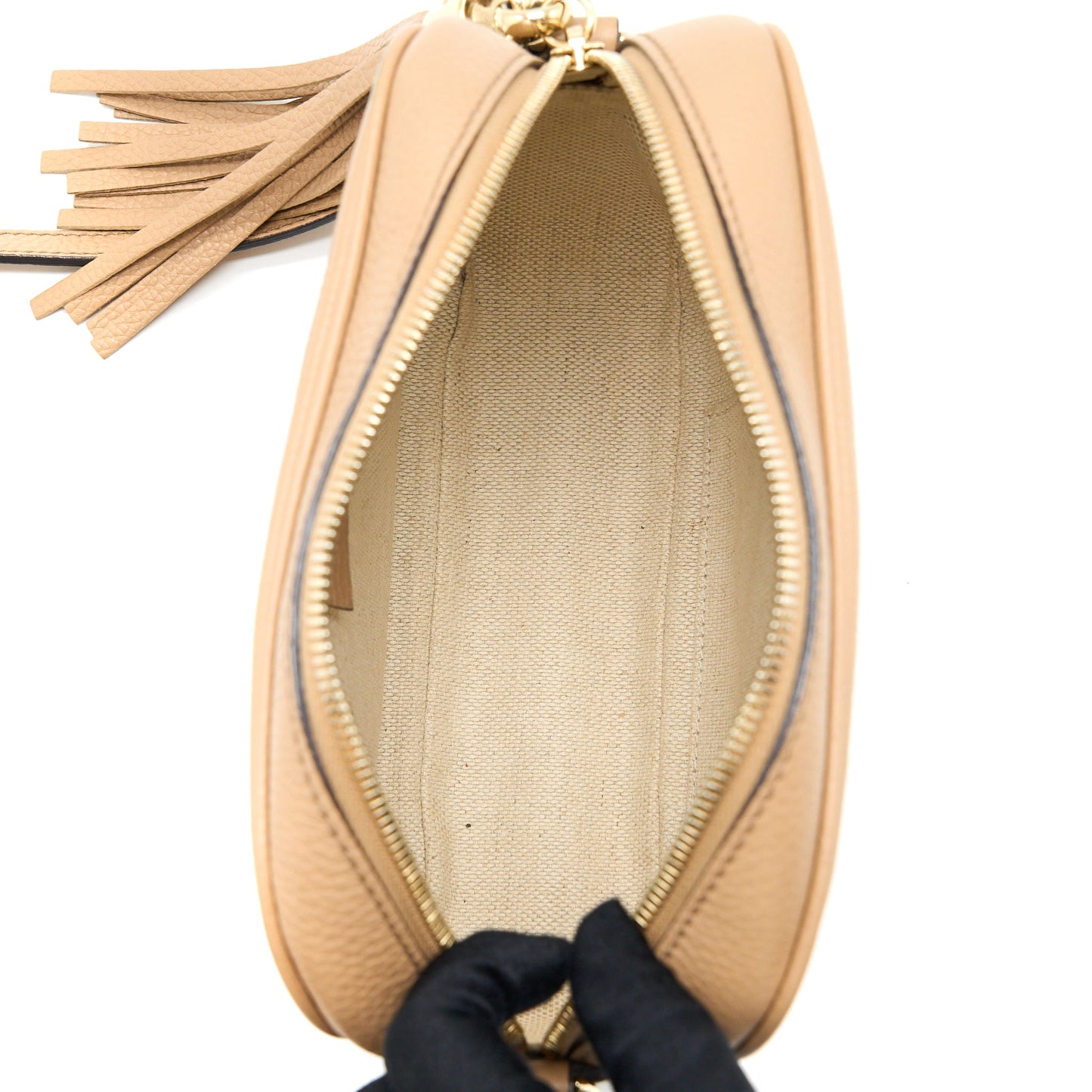 Gucci Soho Disco Purse Calfksin Dark Beige