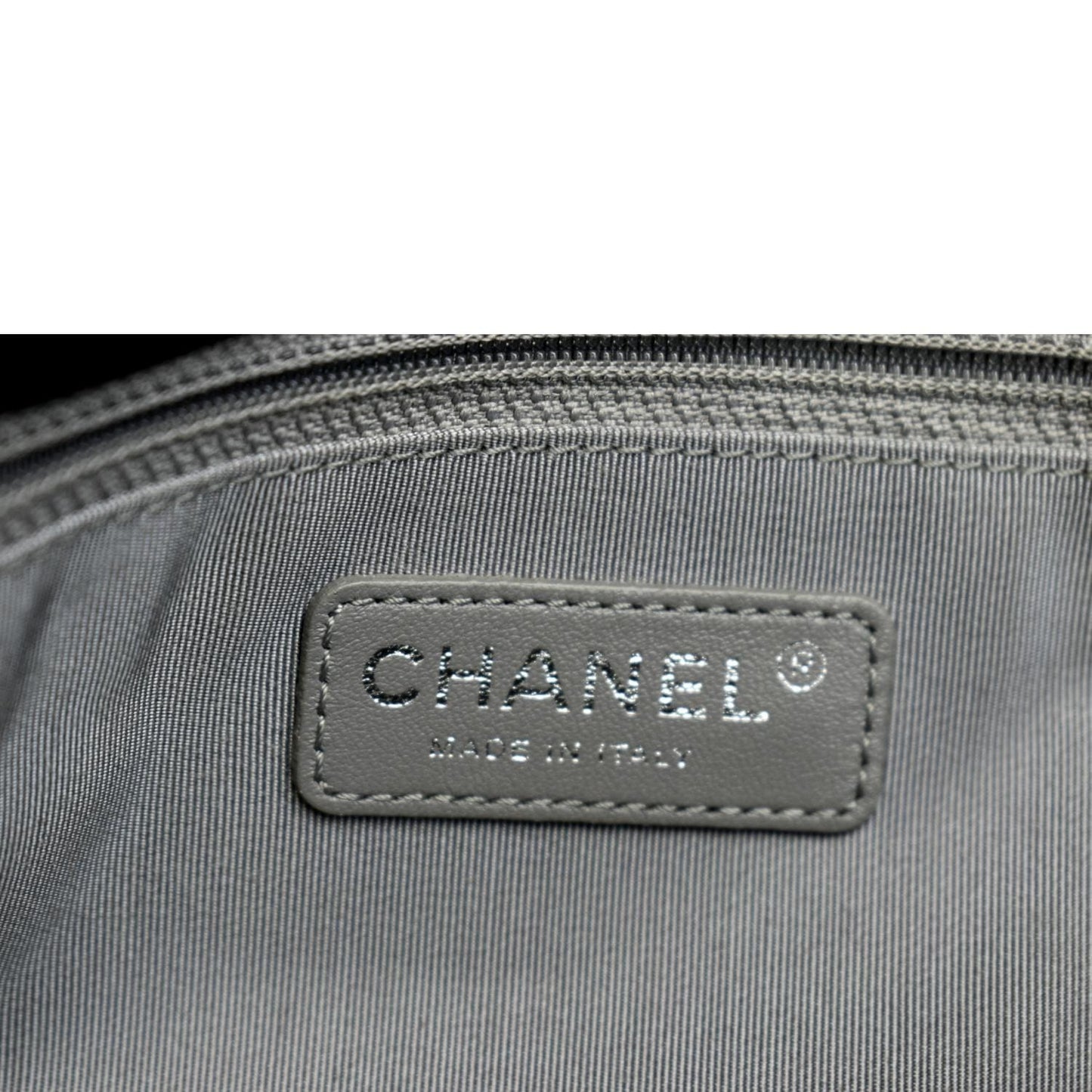 CHANEL Riviera Flap Large Quilted Caviar Leather Shoulder Bag Black