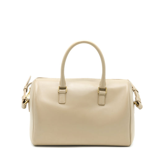 Saint Laurent Duffle Purse Calfskin Light Grey