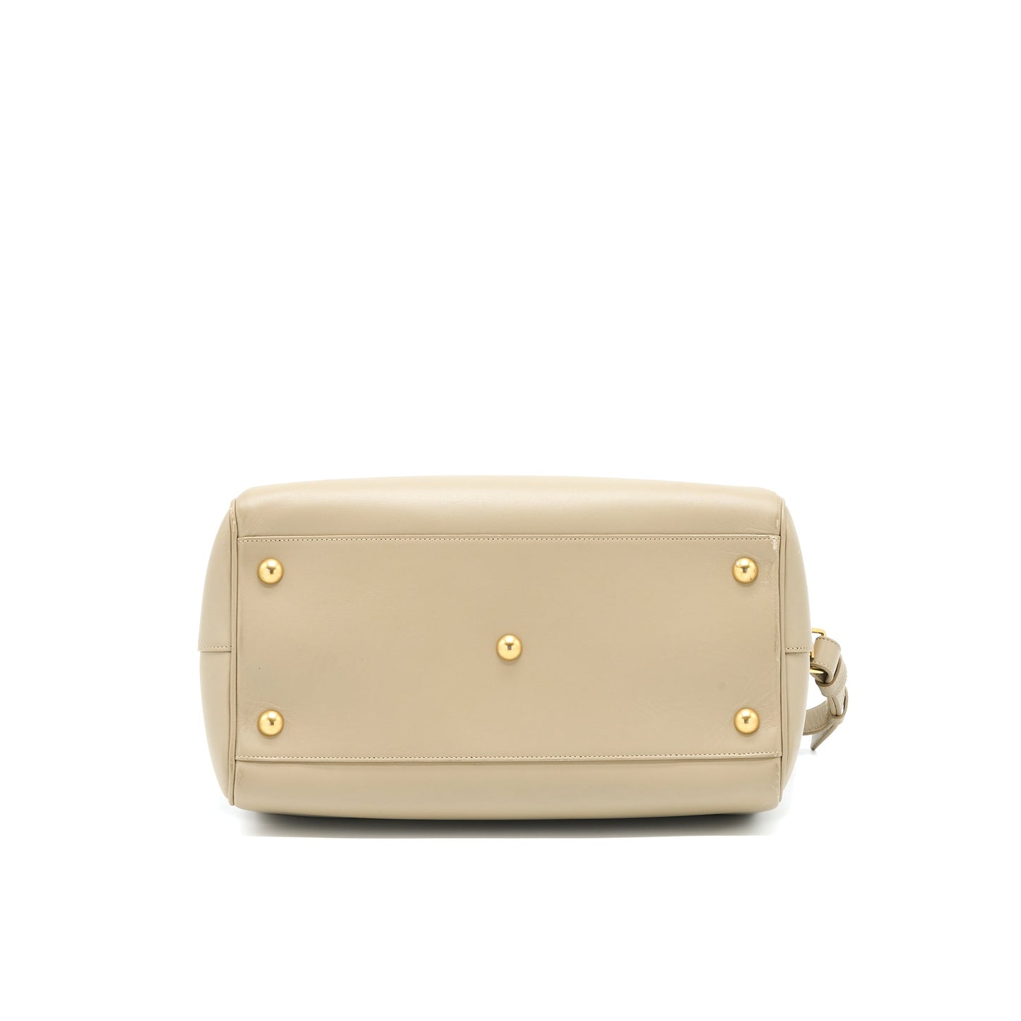 Saint Laurent Duffle Purse Calfskin Light Grey