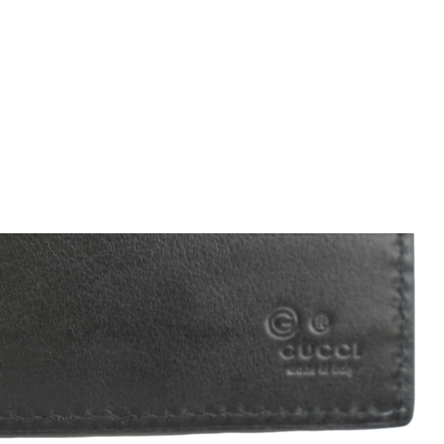 GUCCI Microguccissima Leather Bi-fold Wallet Black 260987