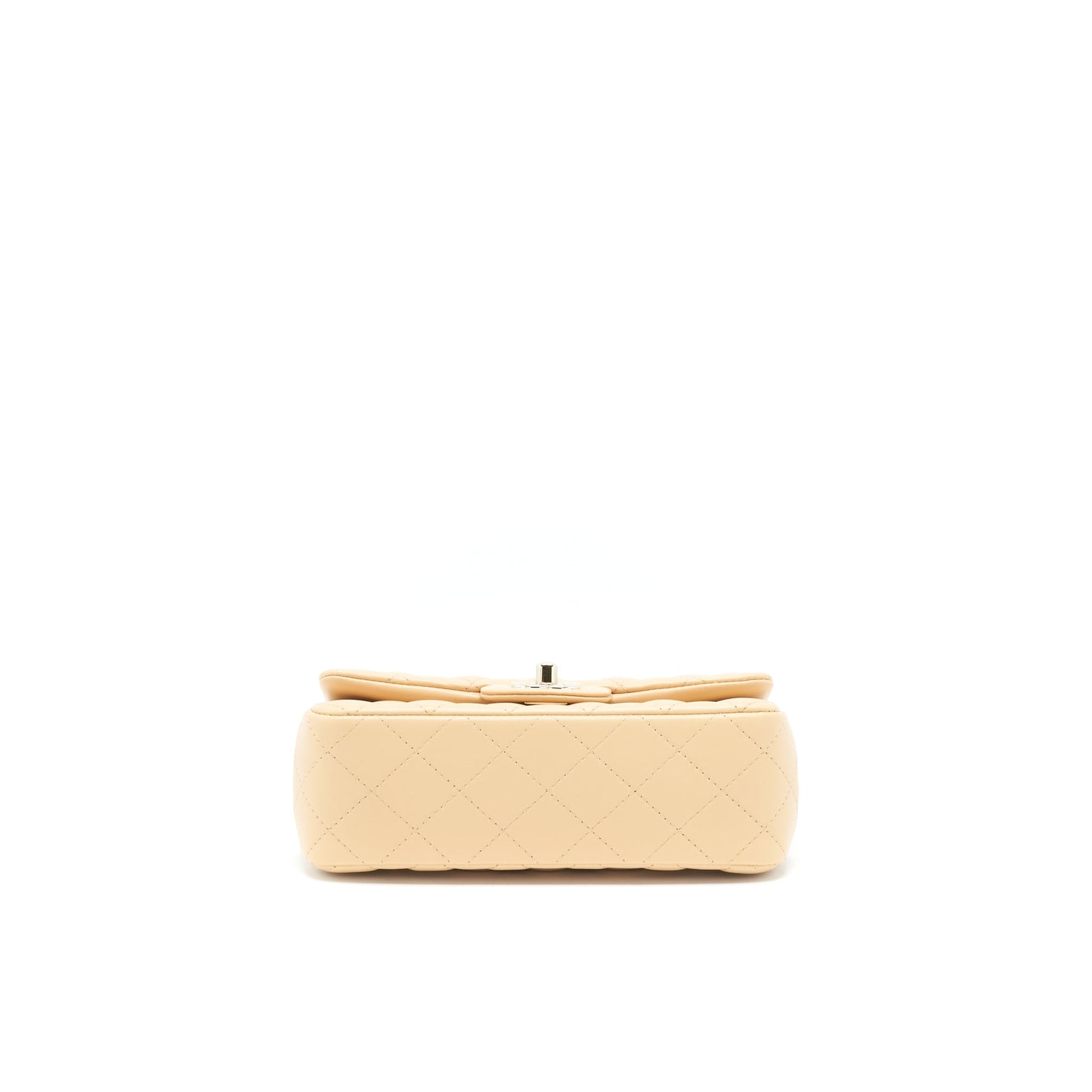 Chanel 22C Mini Rectangular Flap Bag Lambskin Beige LGHW