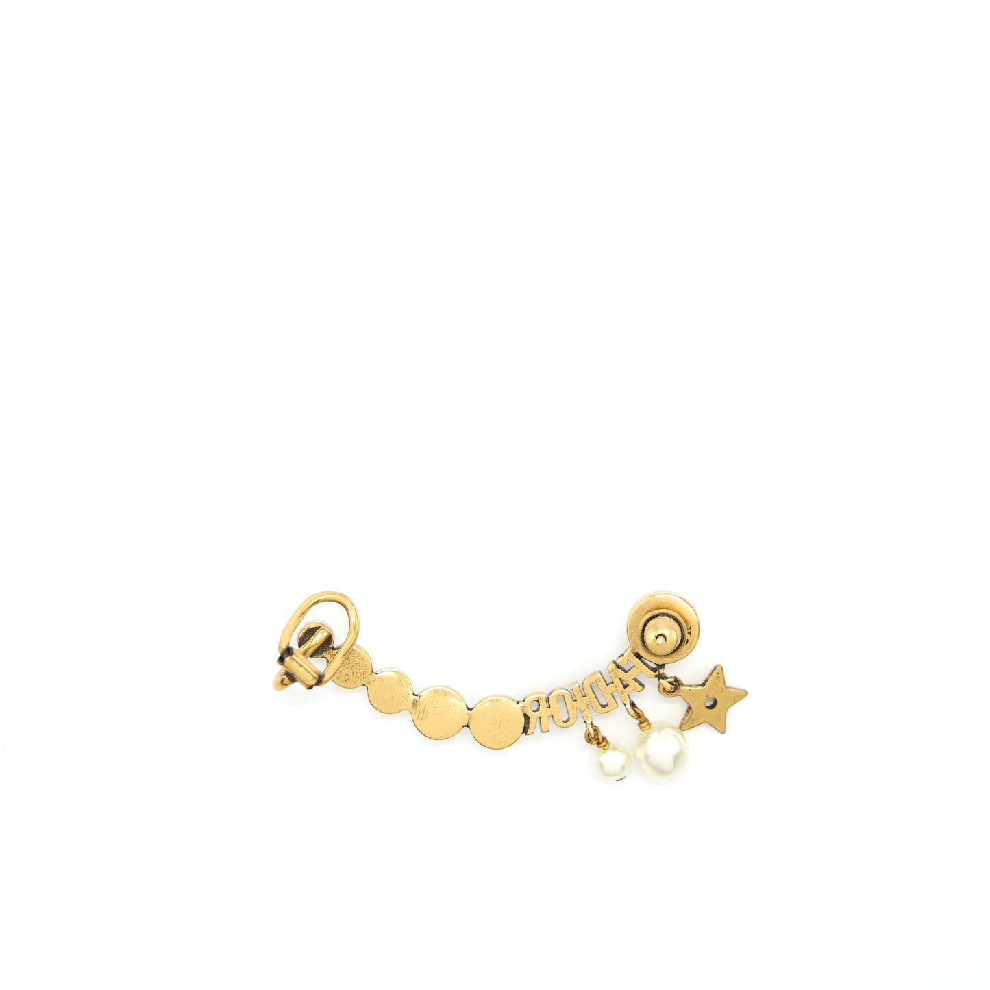 Dior One Side Jâadior With Pearl Earring