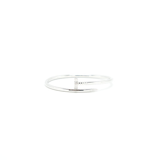 CARTIER JUSTE UN CLOU BRACELET WHITE GOLD WITH DIAMONDS size18