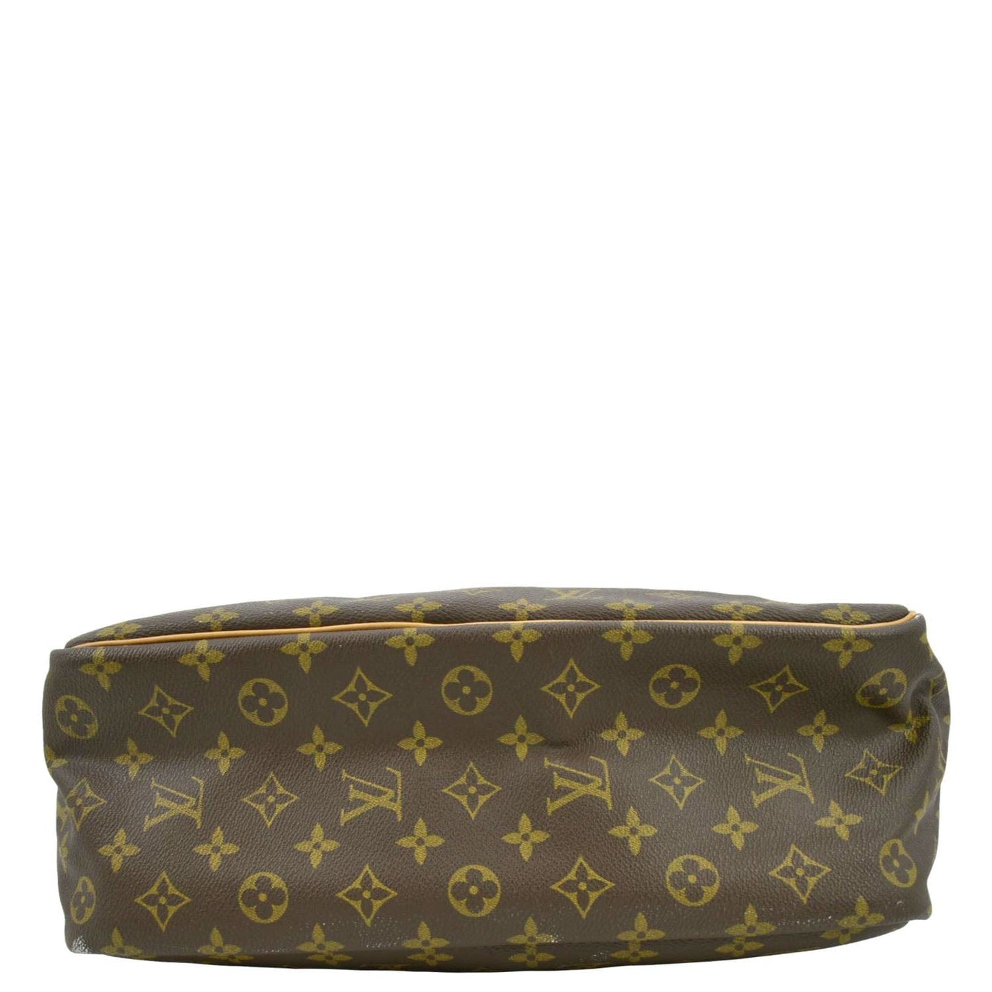 LOUIS VUITTON Deauville Bowling Monogram Canvas Satchel Bag Brown
